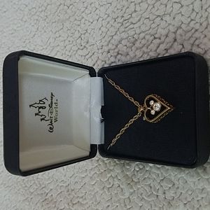 Disney filigree heart necklace
